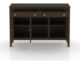 Canadel Buffet 4800 in 59 Davy's Grey, fully open view