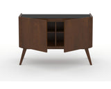 Canadel Downtown Legz Mini Buffet in Cognac Washed, open view