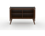 Canadel Downtown Legz Mini Buffet in Cognac Washed, fully open view