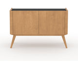 Canadel Downtown Legz Mini Buffet in Caramel Washed, front view