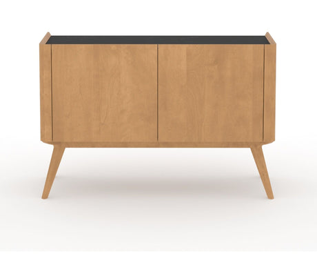 Canadel Downtown Legz Mini Buffet in Caramel Washed, front view
