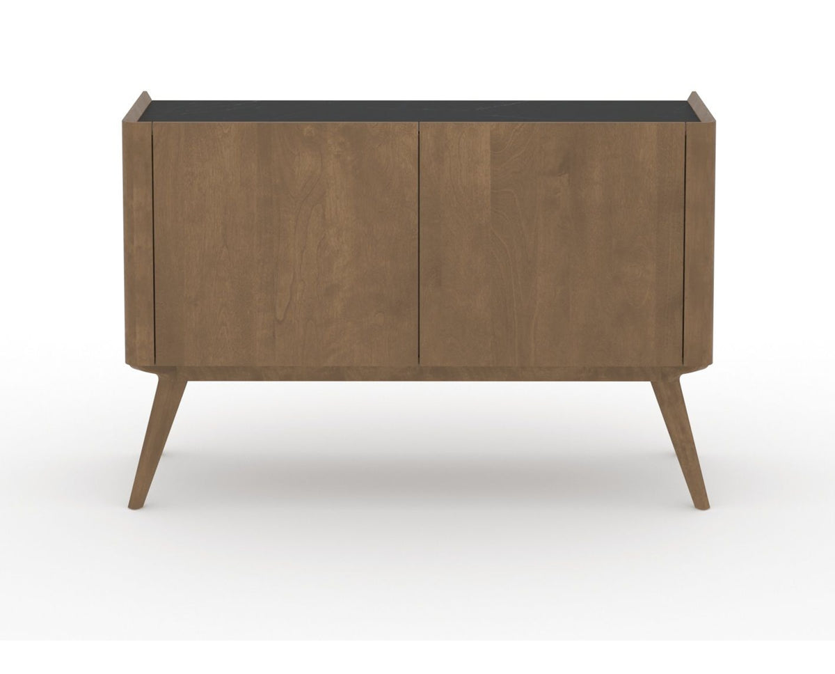 Canadel Downtown Legz Mini Buffet in Pecan Washed, front view