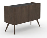 Canadel Downtown Legz Mini Buffet in Hazelnut Washed, three-quarter view