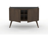 Canadel Downtown Legz Mini Buffet in Hazelnut Washed, open view