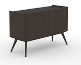 Canadel Downtown Legz Mini Buffet in Davy's Grey, three-quarter view