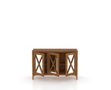 Canadel Core Buffet 5132 in Oak Washed, open view