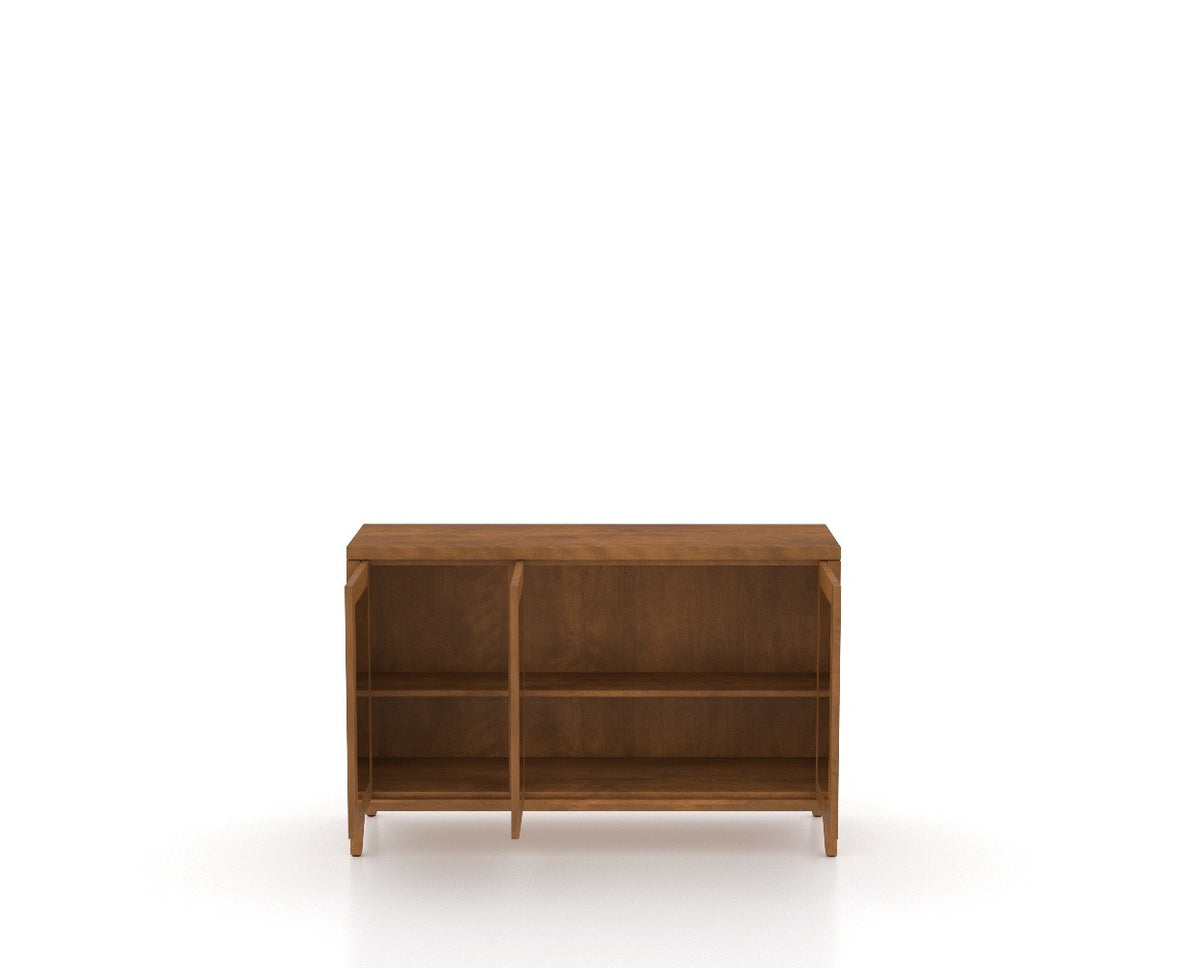 Canadel Core Buffet 5132 in Oak Washed, fully open view
