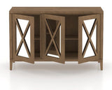 Canadel Buffet 5132 in 25 Pecan Washed, open view