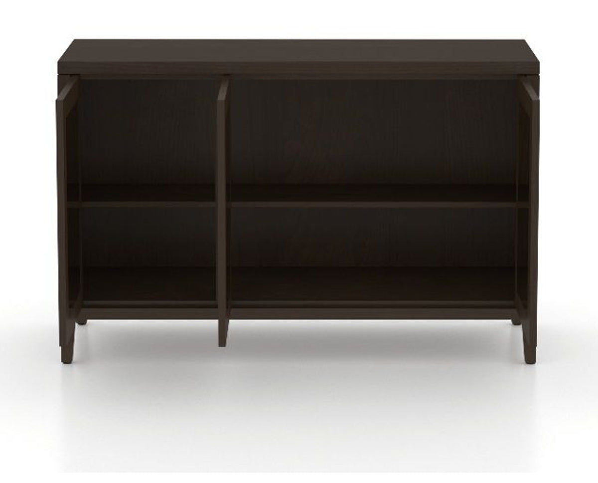 Canadel Buffet 5132 in 59 Davy's Grey, fully open view