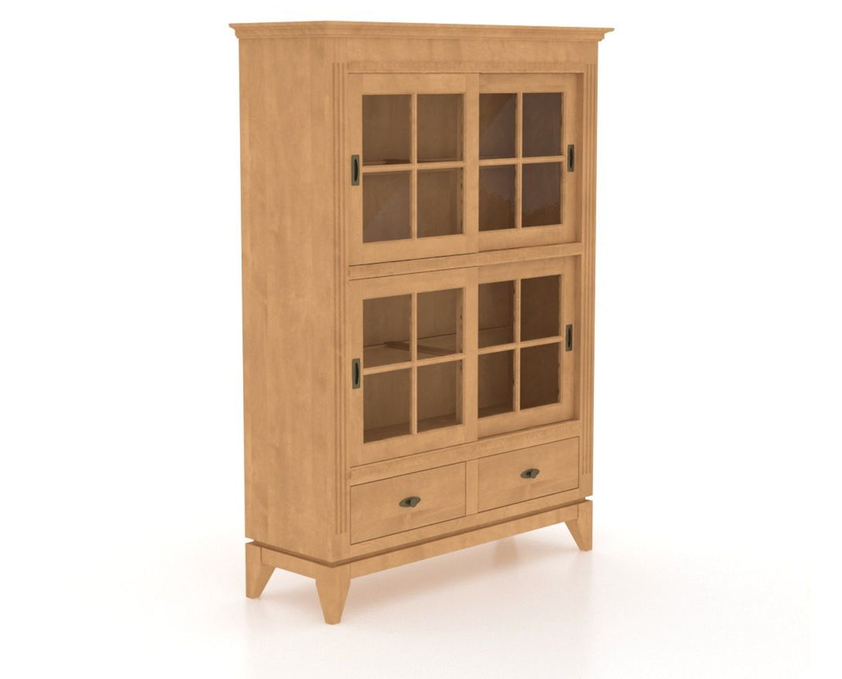 Canadel Farmhouse Buffet in Caramel Washed, three-quarter view