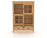 Canadel Farmhouse Buffet in Caramel Washed, fully open view