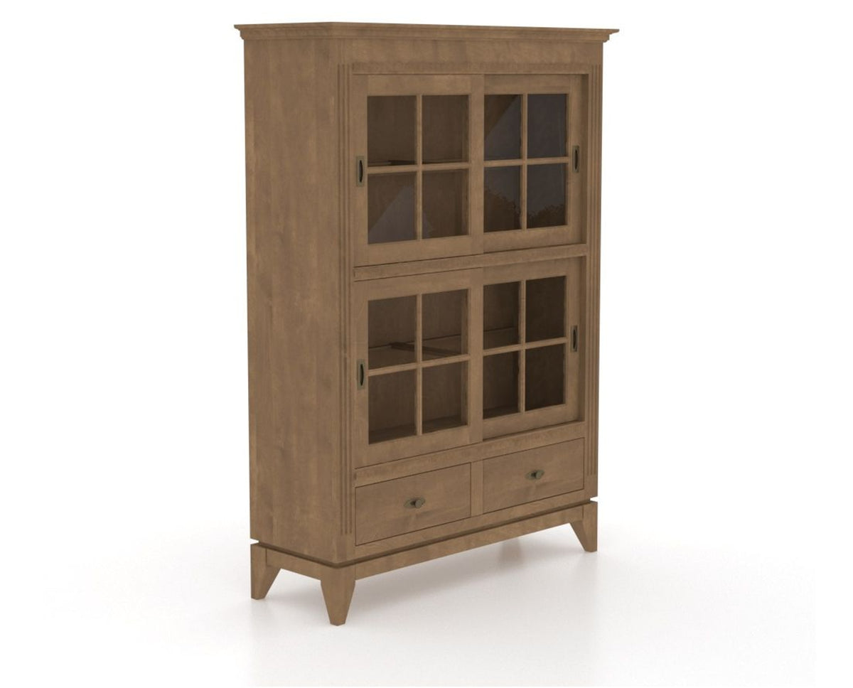 Canadel Farmhouse Buffet in Pecan Washed, three-quarter view