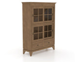 Canadel Farmhouse Buffet in Pecan Washed, three-quarter view