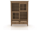 Canadel Farmhouse Buffet in Pecan Washed, fully open view