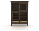 Canadel Farmhouse Buffet in Hazelnut Washed, fully open view