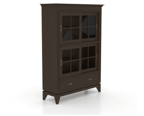Canadel Farmhouse Buffet in Davy's Grey, three-quarter view