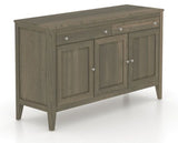 Canadel Shaker Buffet in Shadow, three-quarter view