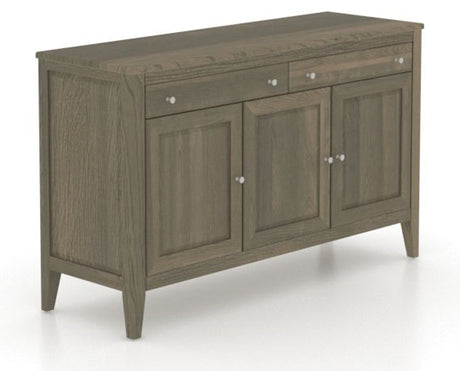 Canadel Shaker Buffet in Shadow, three-quarter view