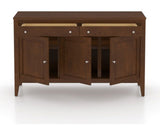 Canadel Shaker Buffet in Cognac Washed, open view