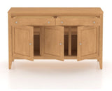 Canadel Shaker Buffet in Caramel Washed, open view
