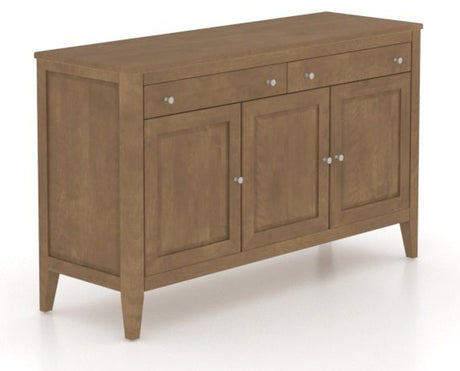 Canadel Shaker Buffet in Pecan Washed, three-quarter view