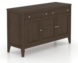 Canadel Shaker Buffet in Hazelnut Washed, three-quarter view