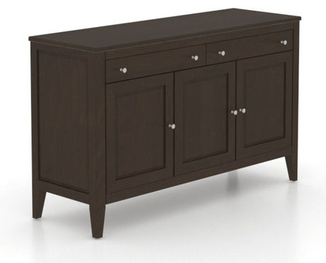Canadel Shaker Buffet in Davy's Grey, three-quarter view