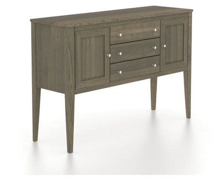 Canadel Stiletto Buffet in Shadow, three-quarter view