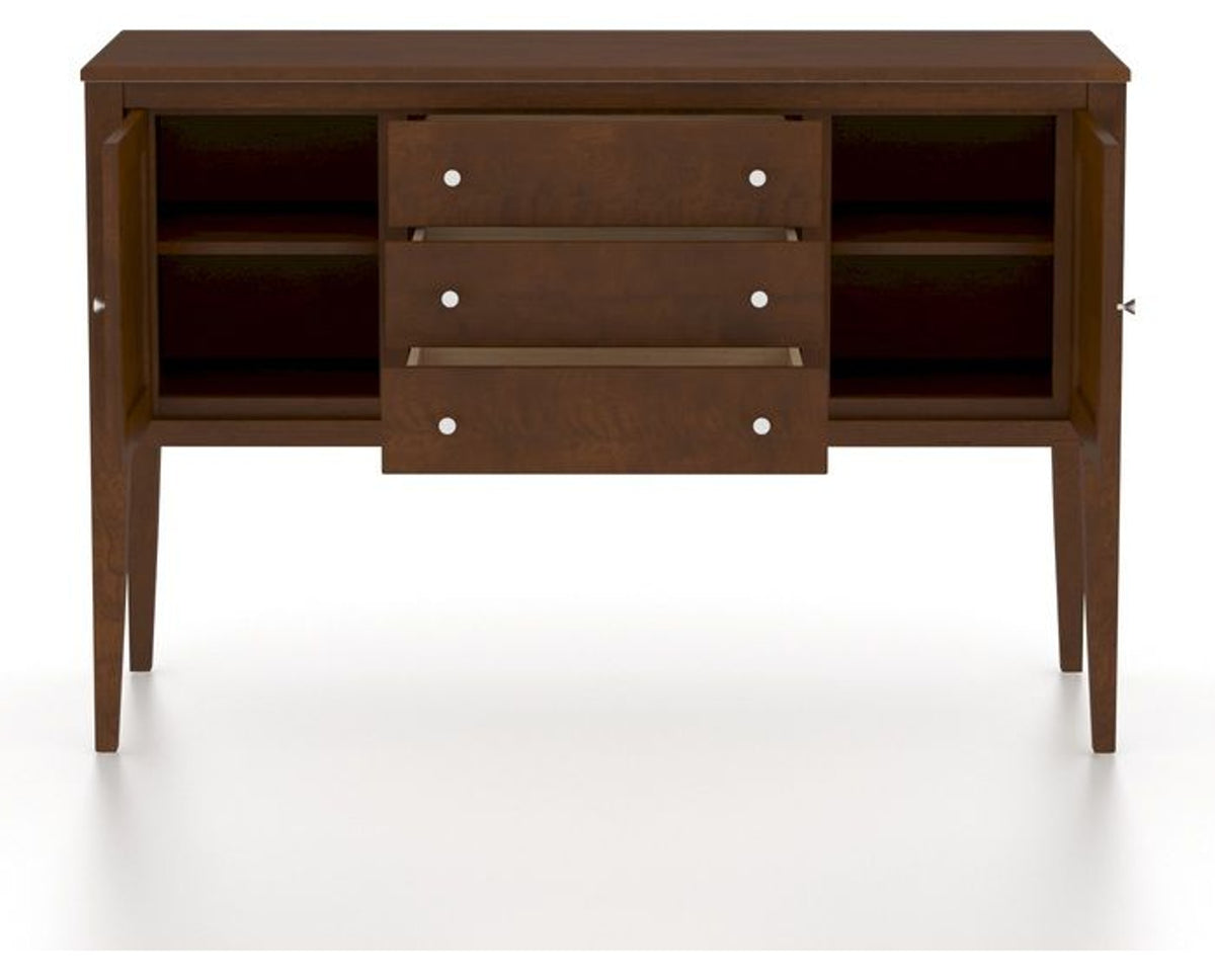 Canadel Stiletto Buffet in Cognac Washed, fully open view