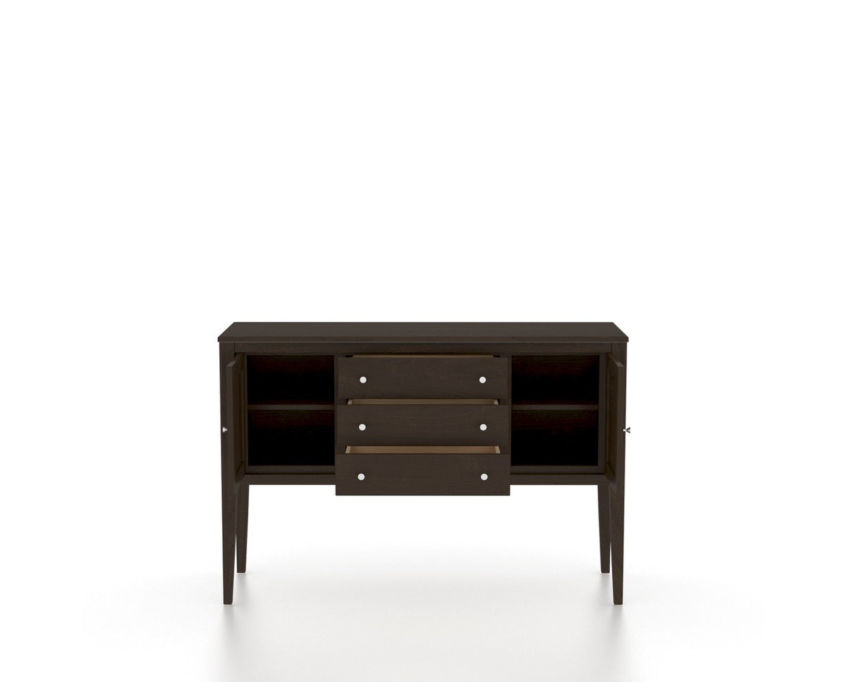 Canadel Stiletto Buffet in Davy's Grey, fully open view