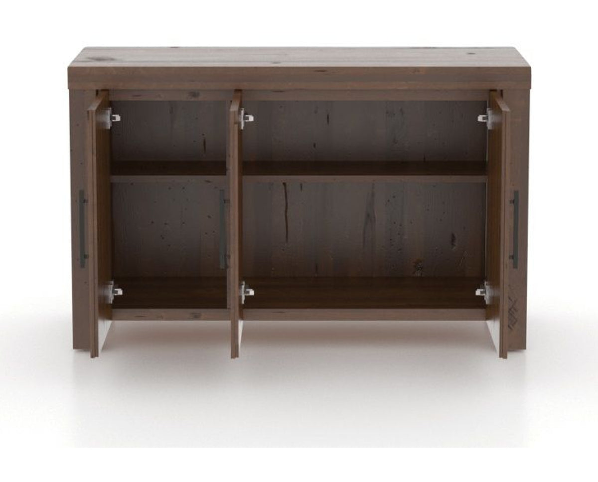 Canadel Loft Buffet 5434 in 19 Cognac Washed, fully open view