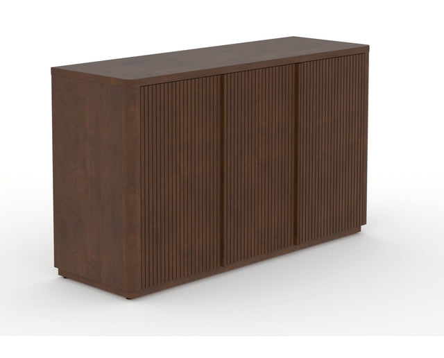 Canadel Modern Channel 58 Buffet in Cognac Washed, three-quarter view