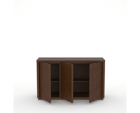 Canadel Modern Channel 58 Buffet in Cognac Washed, open view