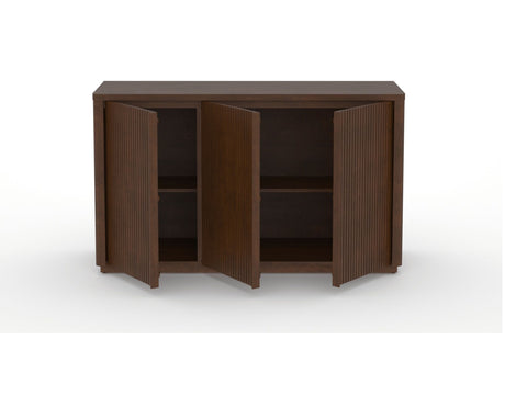 Canadel Modern Channel 58 Buffet in Cognac Washed, open view
