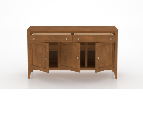 Canadel Buffet 6000 in Oak Washed, open view