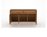 Canadel Buffet 6000 in Oak Washed, fully open view
