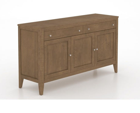 Canadel Buffet 6000 in 25 Pecan Washed, three-quarter view