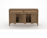 Canadel Buffet 6000 in 25 Pecan Washed, open view