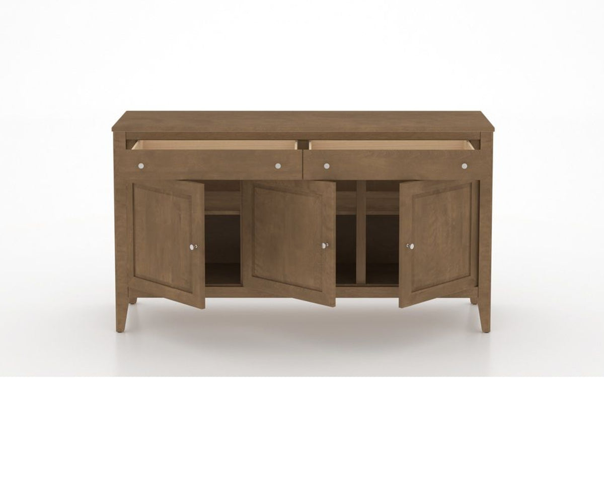 Canadel Buffet 6000 in 25 Pecan Washed, open view