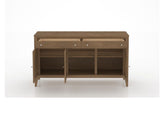 Canadel Buffet 6000 in 25 Pecan Washed, fully open view