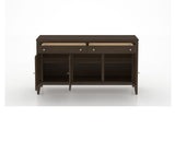 Canadel Buffet 6000 in 29 Hazelnut Washed, fully open view