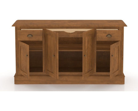 Canadel Buffet 6002 in Oak Washed, open view