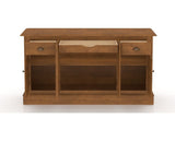Canadel Buffet 6002 in Oak Washed, fully open view