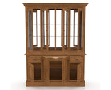 Canadel Buffet 6002 in Oak Washed Hutch, open view