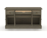 Canadel Buffet 6002 in 08 Shadow, fully open view