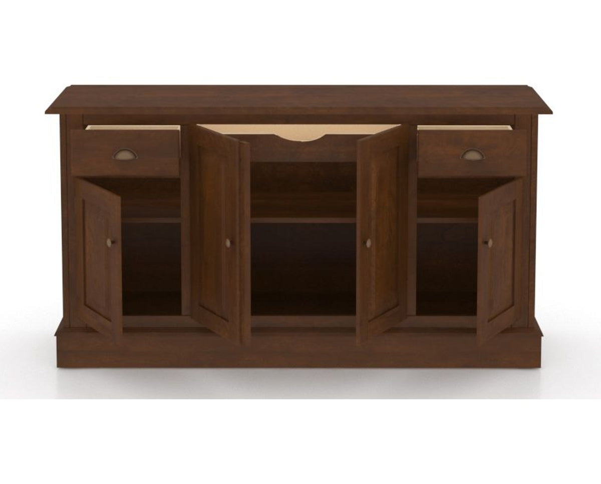 Canadel Buffet 6002 in 19 Cognac Washed, open view