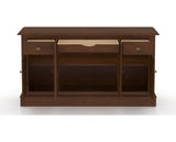 Canadel Buffet 6002 in 19 Cognac Washed, fully open view