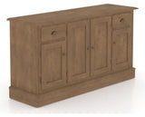 Canadel Buffet 6002 in 25 Pecan Washed, three-quarter view