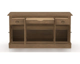 Canadel Buffet 6002 in 25 Pecan Washed, fully open view