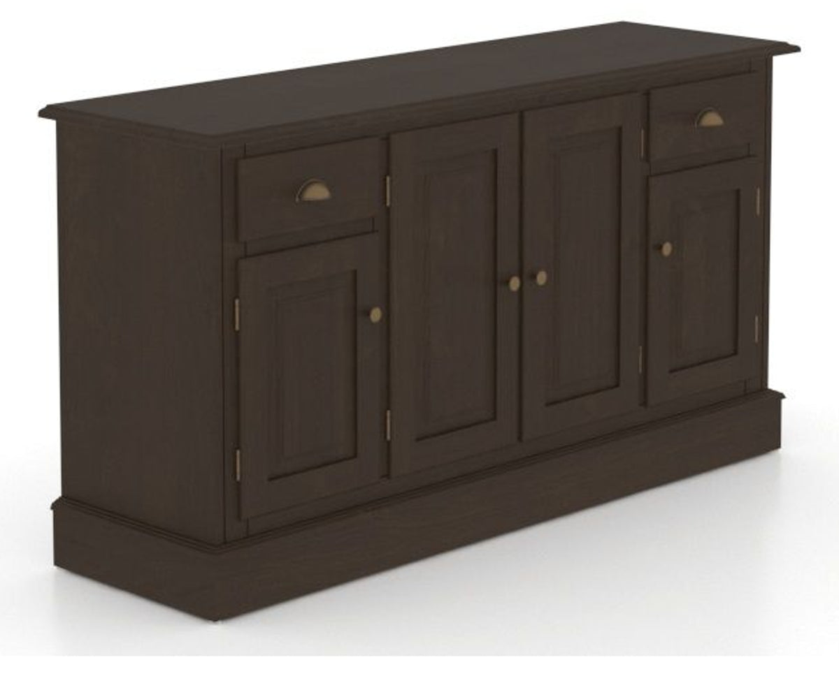 Canadel Buffet 6002 in 59 Davy's Grey, three-quarter view